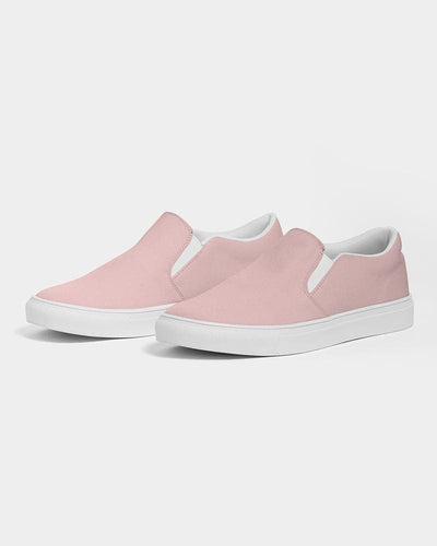 Womens Sneakers - Rose Pink Slip-on Canvas Sports Shoes - Womens | Sneakers