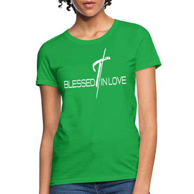 Womens T-shirt Blessed In Love Graphic Tee - Womens | T-Shirts