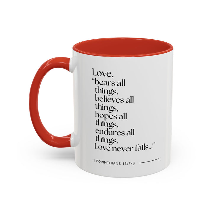 Ceramic Gift Mug - Love Never Fails