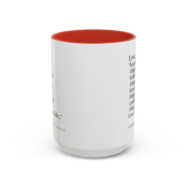 Ceramic Gift Mug - Love Never Fails