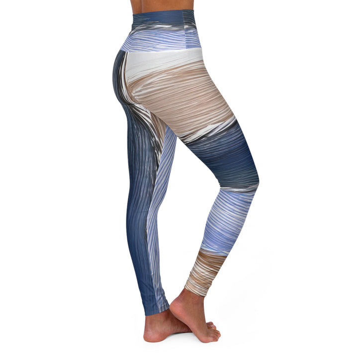 Womens High-waist Fitness Legging Yoga Pants Rustic Hues Pattern - Womens