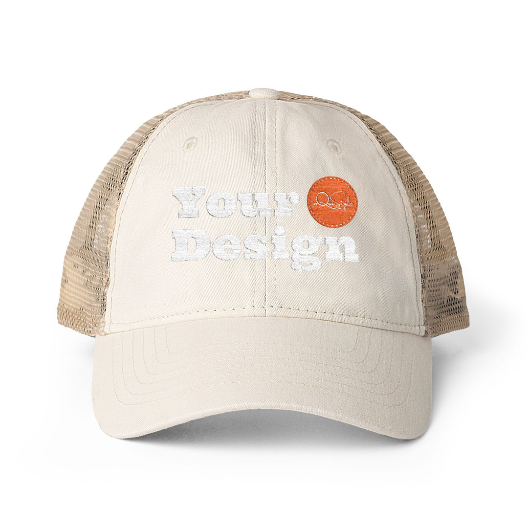 Womens Mesh-Back Embroidered Cap