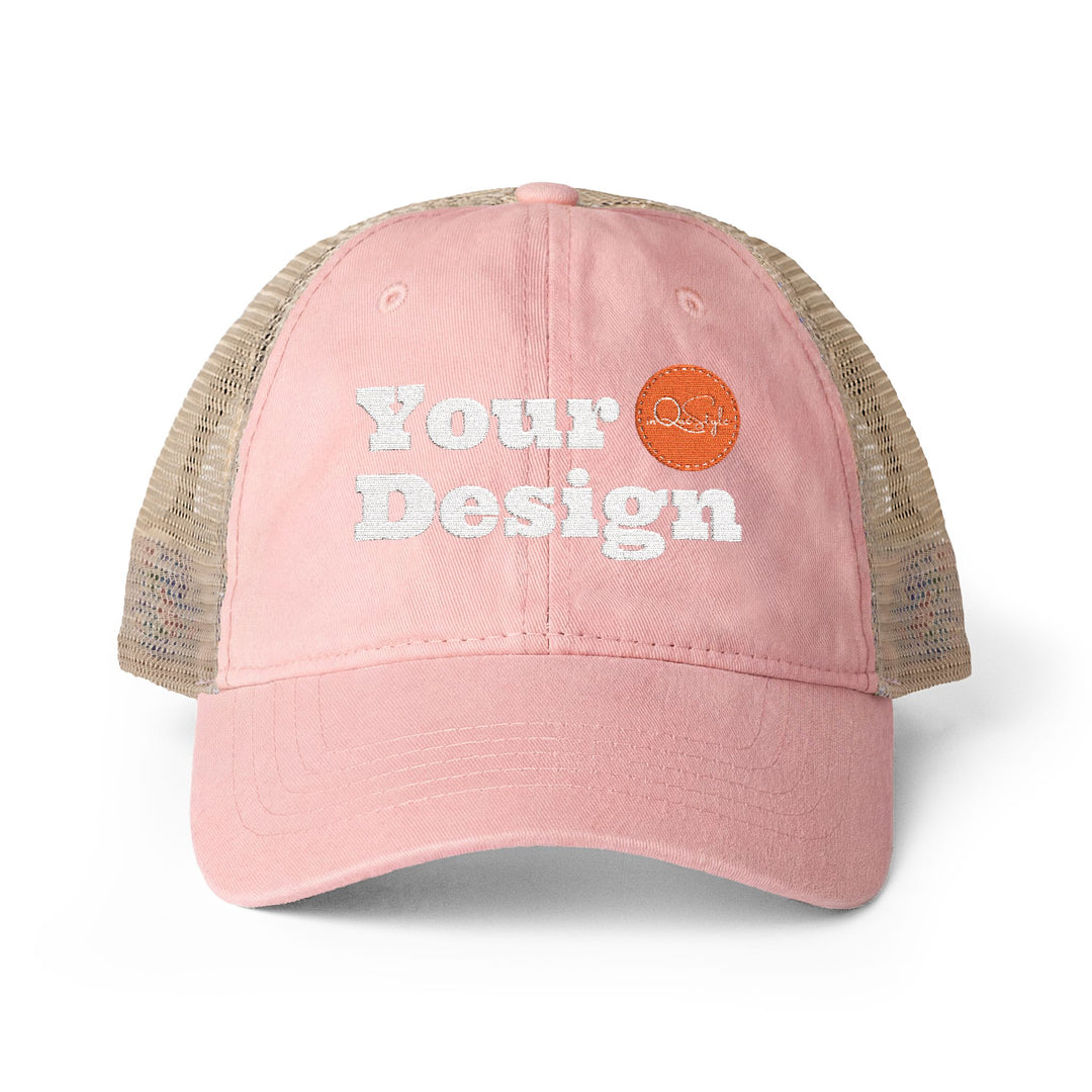Womens Mesh-Back Embroidered Cap