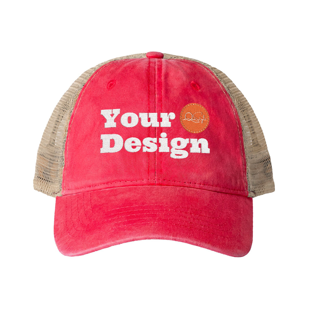 Womens Mesh-Back Embroidered Cap