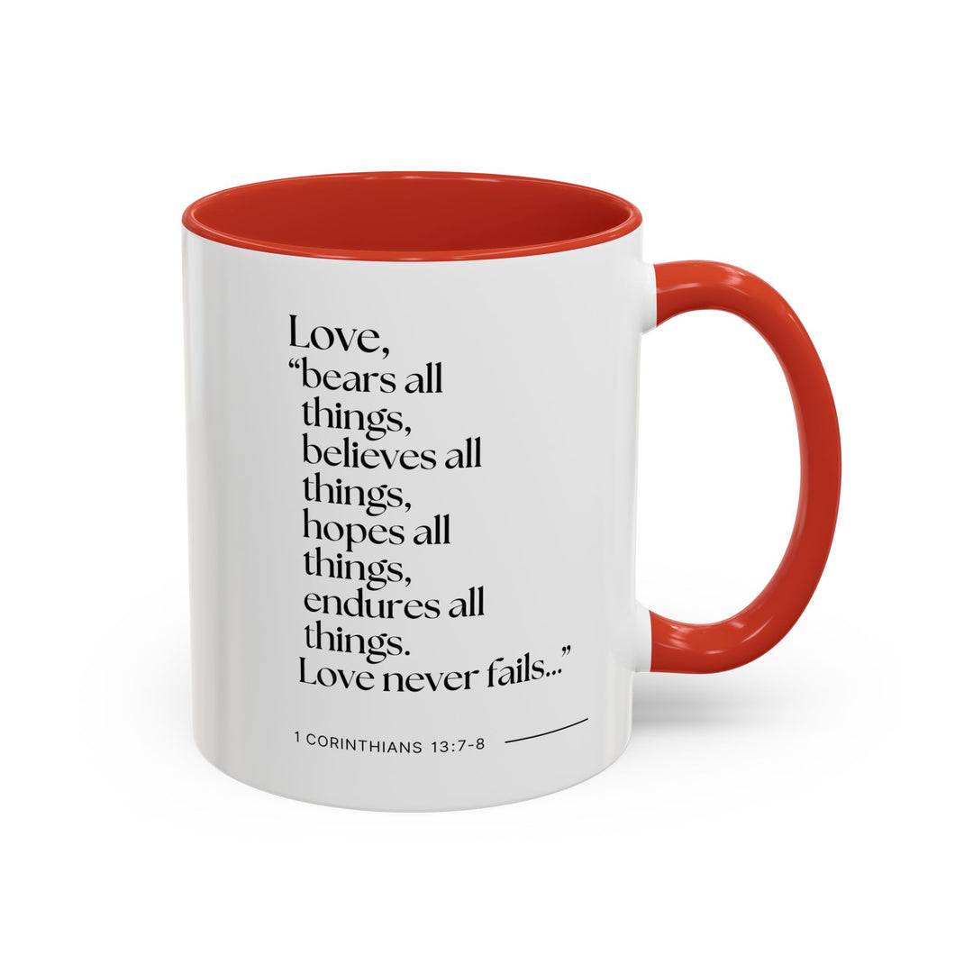 Ceramic Gift Mug - Love Never Fails