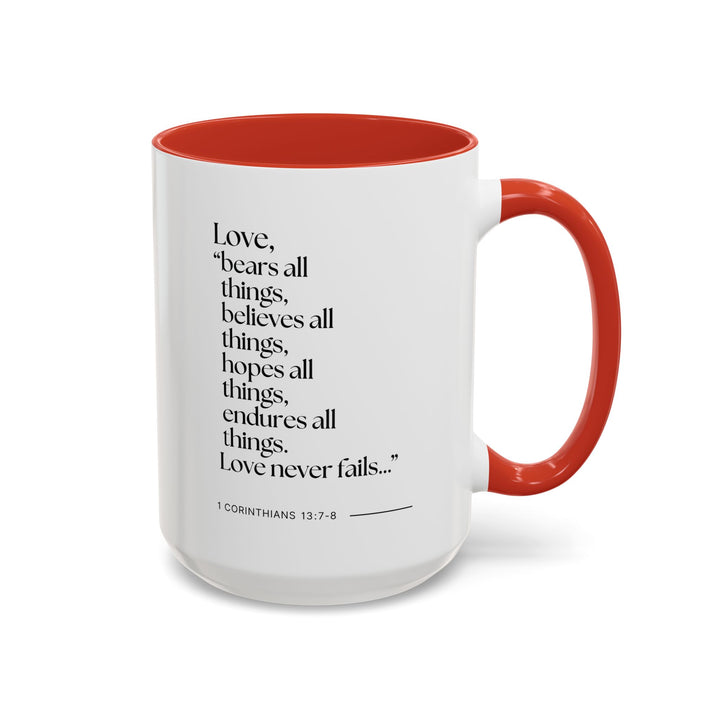 Ceramic Gift Mug - Love Never Fails