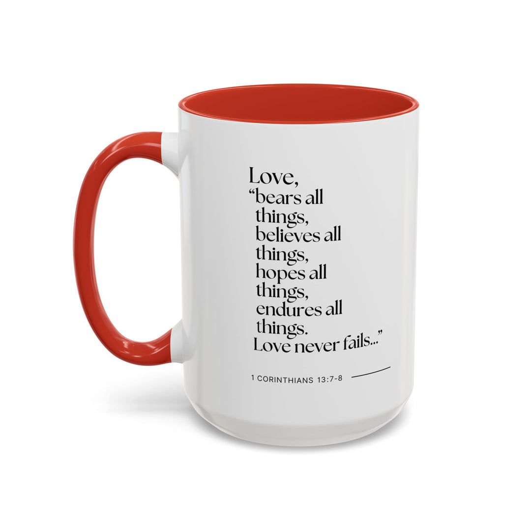 Ceramic Gift Mug - Love Never Fails