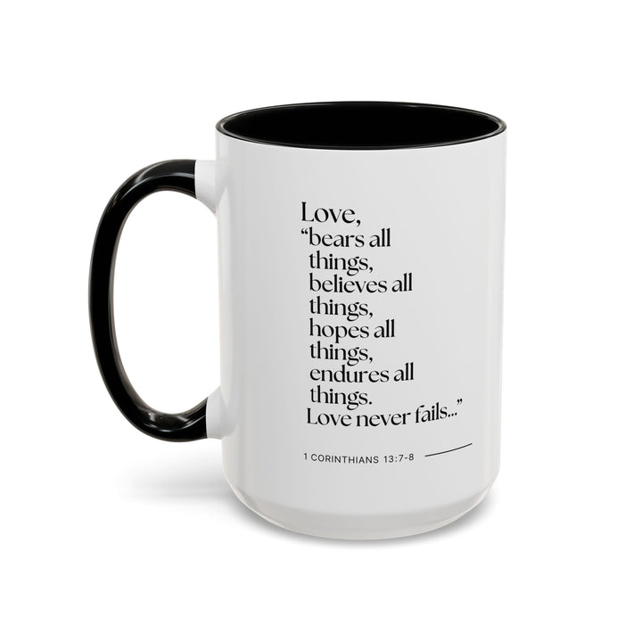 Ceramic Gift Mug - Love Never Fails