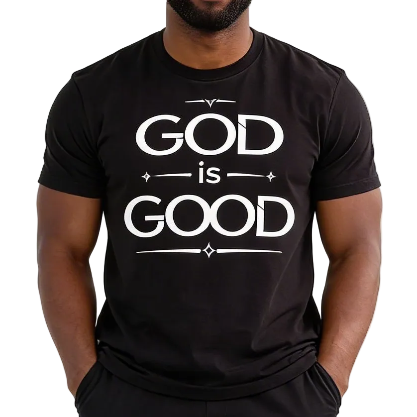 Mens Graphic T-Shirt - God Is Good - Inspirational Tee