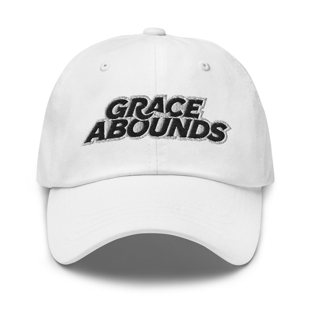 3d Puff Embroidered Adjustable Baseball Cap Grace Abounds - Unisex | Baseball