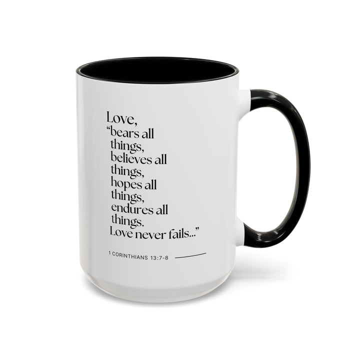 Ceramic Gift Mug - Love Never Fails