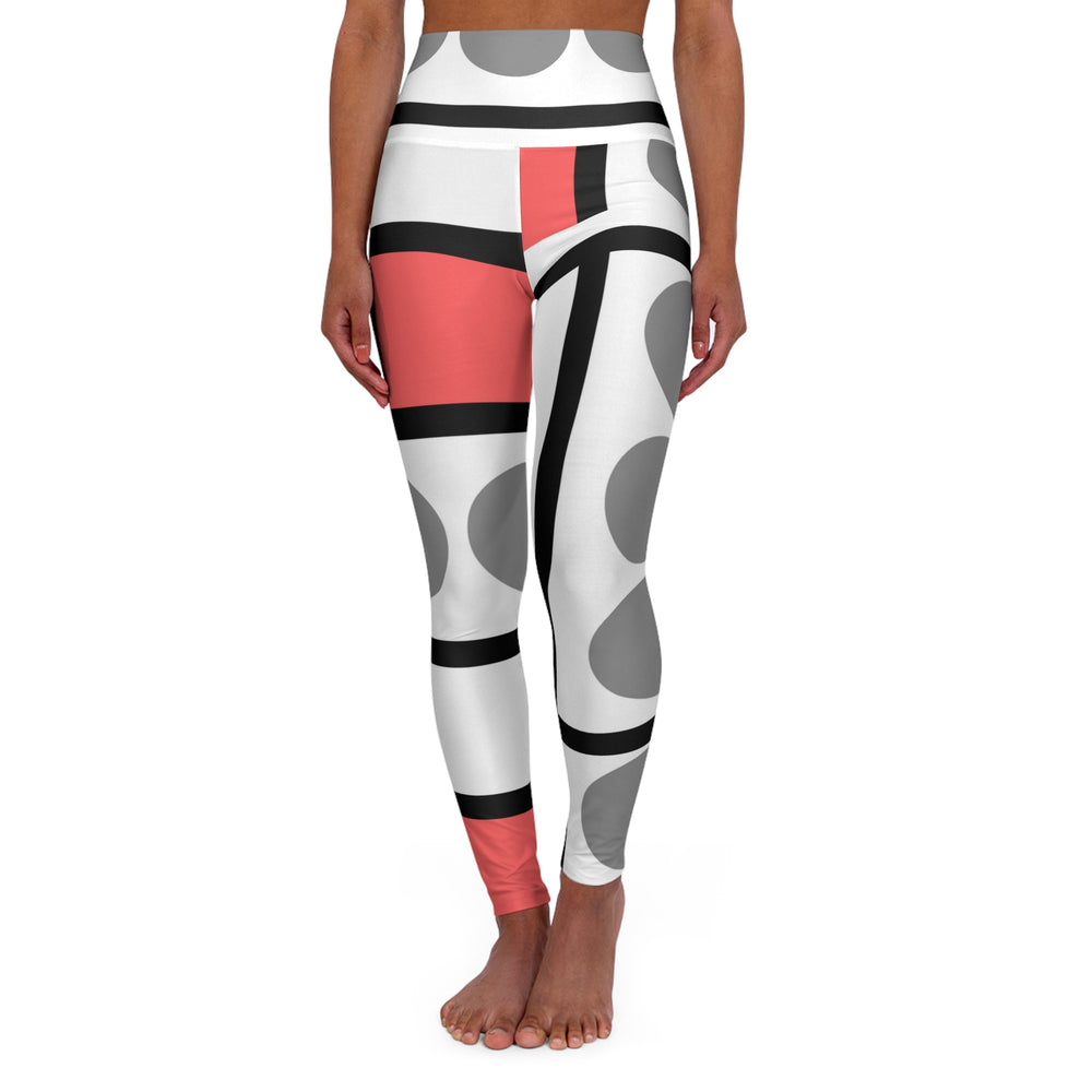 Womens High-waist Fitness Legging Yoga Pants Pale Red Print - Womens | Leggings