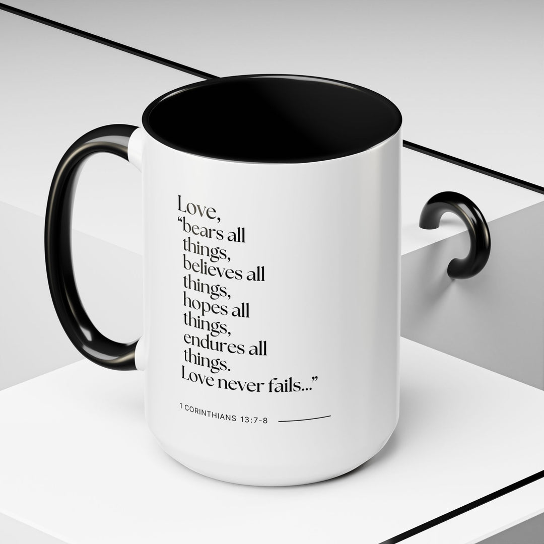 Ceramic Gift Mug - Love Never Fails