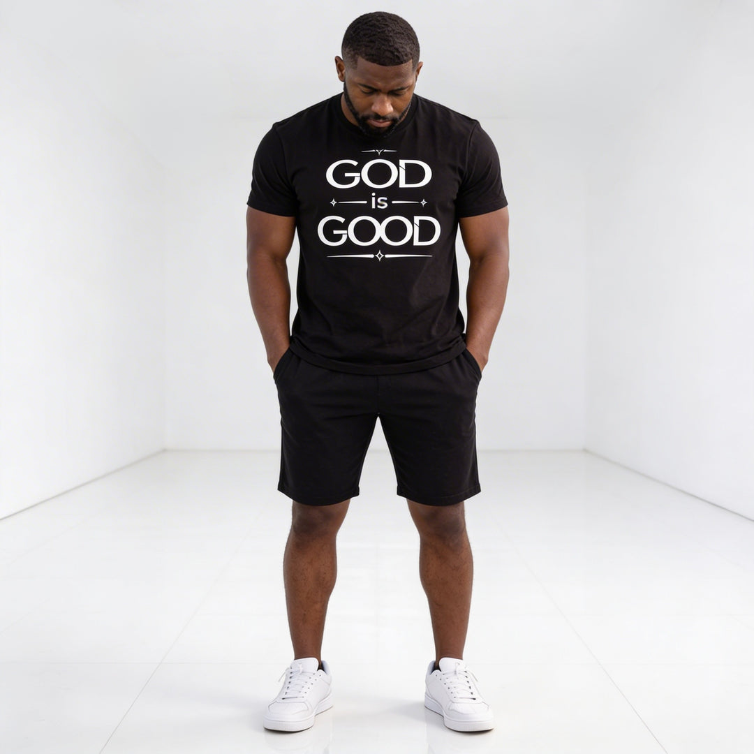 Mens Graphic T-Shirt - God Is Good - Inspirational Tee