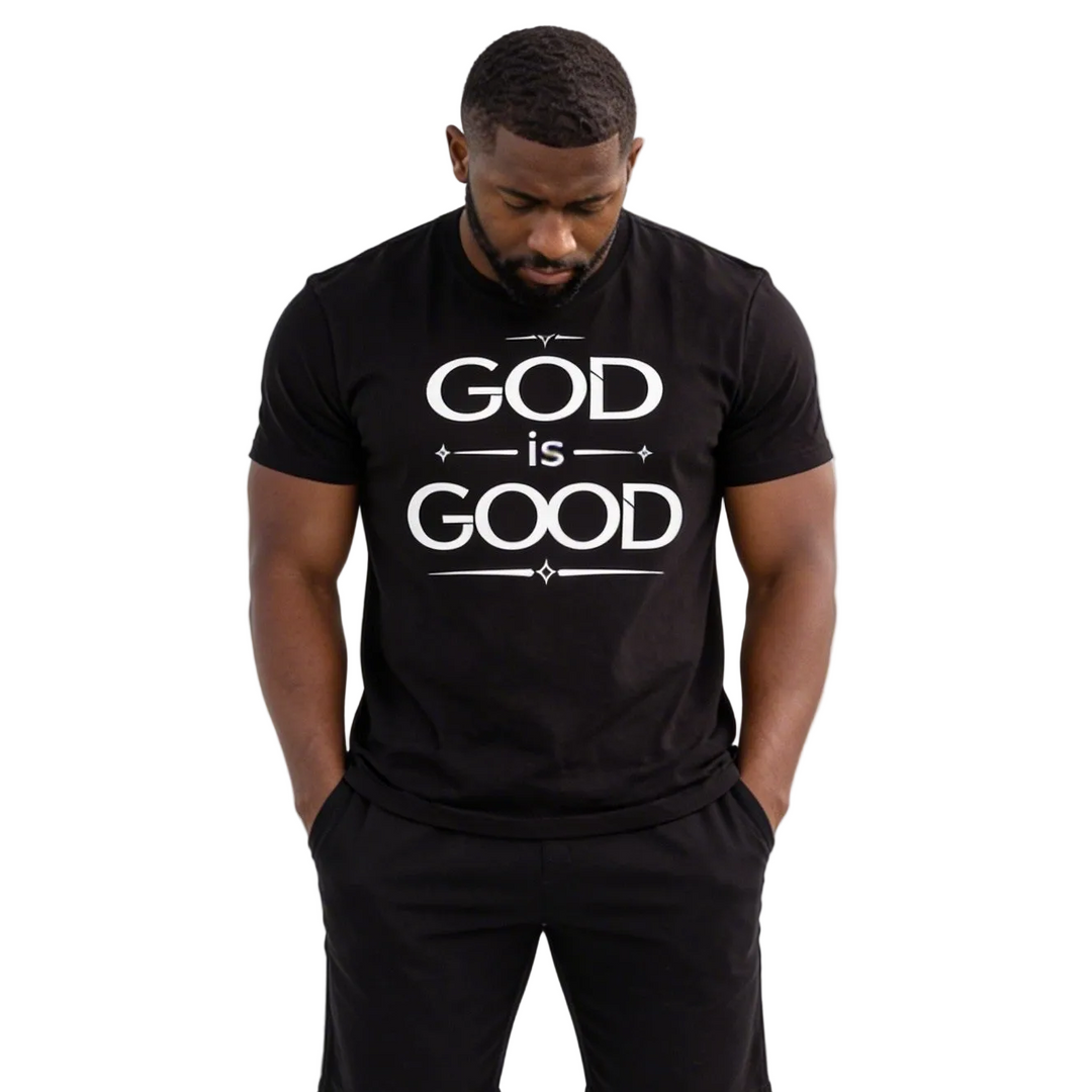 Mens Graphic T-Shirt - God Is Good - Inspirational Tee