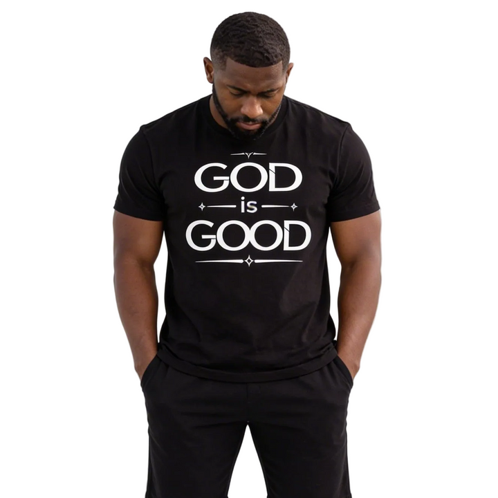 Mens Graphic T-Shirt - God Is Good - Inspirational Tee