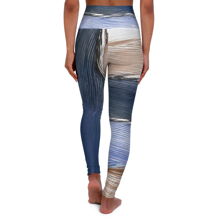 Womens High-waist Fitness Legging Yoga Pants Rustic Hues Pattern - Womens