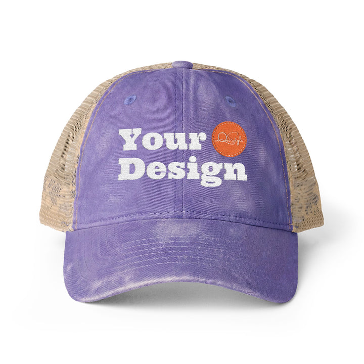 Womens Mesh-Back Embroidered Cap