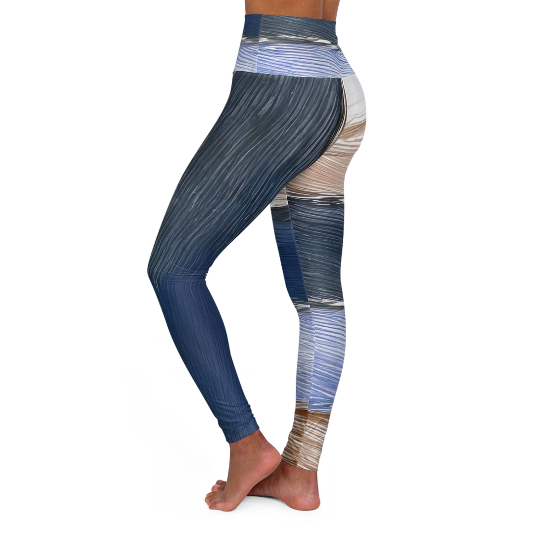 Womens High-waist Fitness Legging Yoga Pants Rustic Hues Pattern - Womens