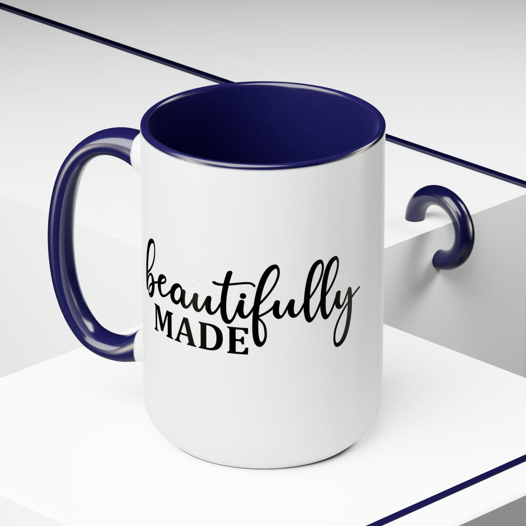 Accent Ceramic Coffee Mug 15oz - Beautifully Made - Inspiration Affirmation