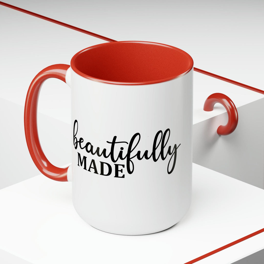 Accent Ceramic Coffee Mug 15oz - Beautifully Made - Inspiration Affirmation