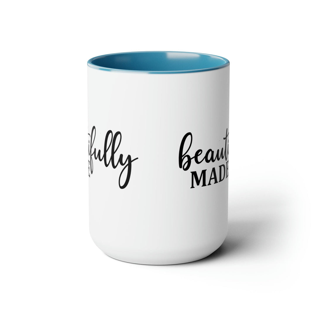 Accent Ceramic Coffee Mug 15oz - Beautifully Made - Inspiration Affirmation