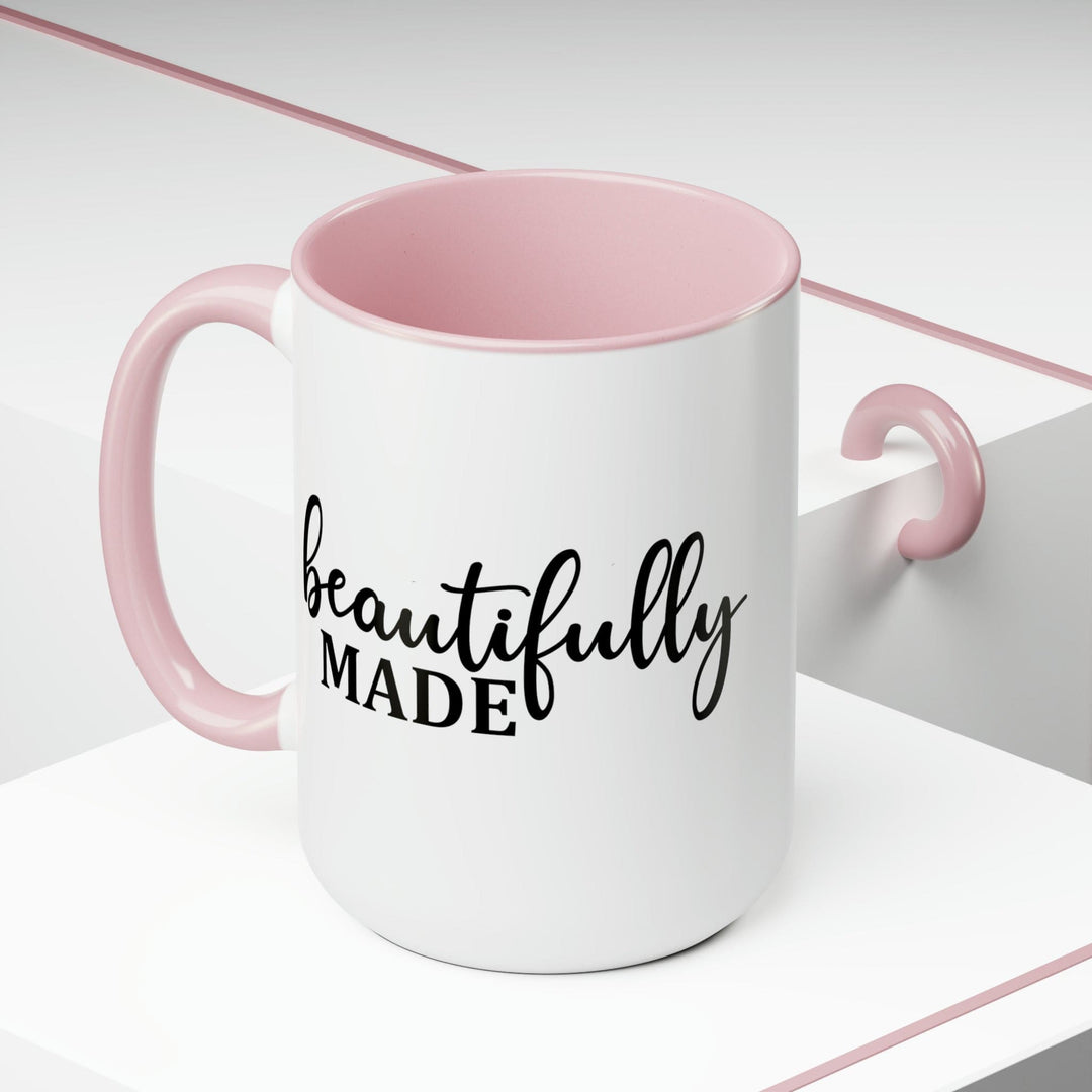 Accent Ceramic Coffee Mug 15oz - Beautifully Made - Inspiration Affirmation