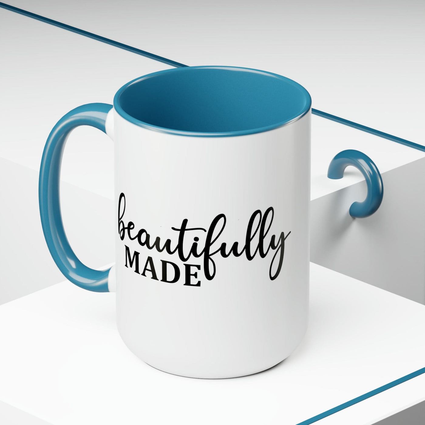 Accent Ceramic Coffee Mug 15oz - Beautifully Made - Inspiration Affirmation