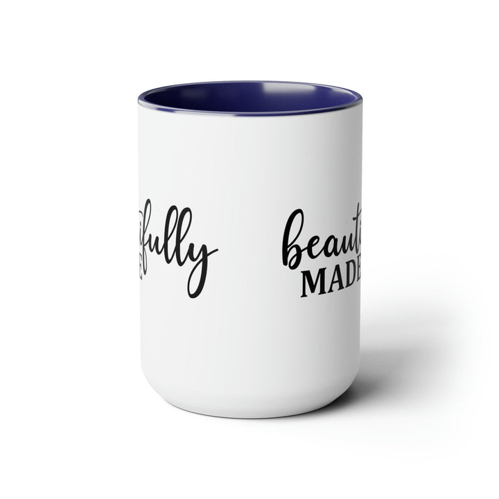 Accent Ceramic Coffee Mug 15oz - Beautifully Made - Inspiration Affirmation