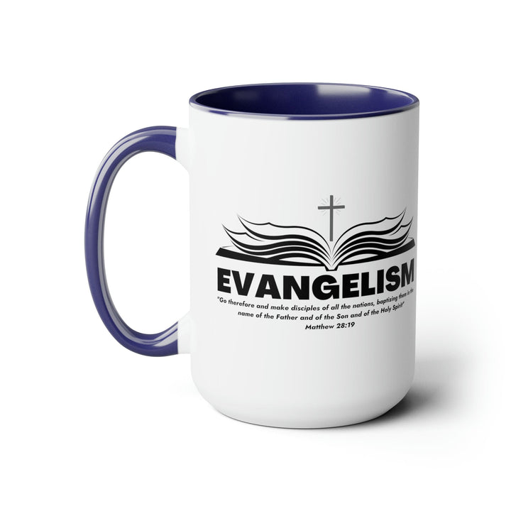 Accent Ceramic Coffee Mug 15oz - Evangelism - Go Therefore And Make Disciples