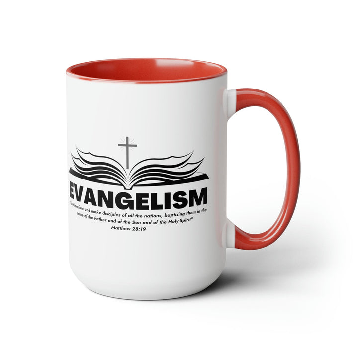 Accent Ceramic Coffee Mug 15oz - Evangelism - Go Therefore And Make Disciples