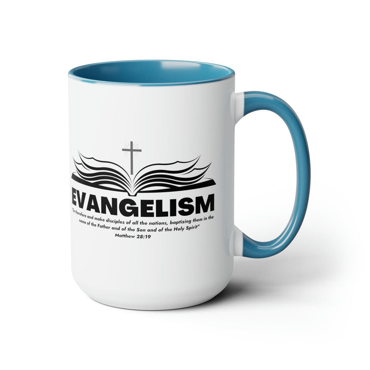 Accent Ceramic Coffee Mug 15oz - Evangelism - Go Therefore And Make Disciples