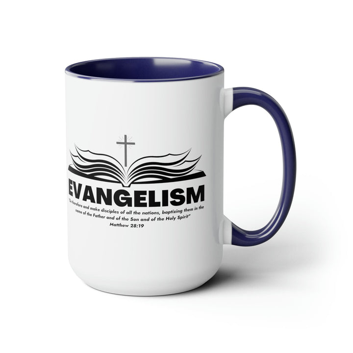 Accent Ceramic Coffee Mug 15oz - Evangelism - Go Therefore And Make Disciples