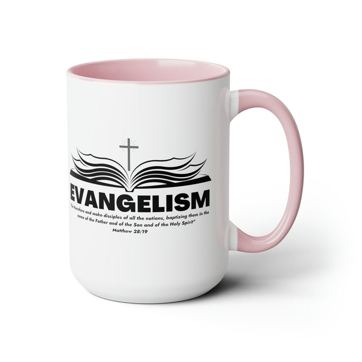 Accent Ceramic Coffee Mug 15oz - Evangelism - Go Therefore And Make Disciples