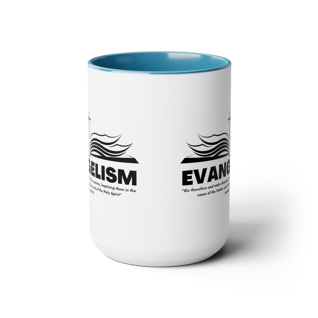 Accent Ceramic Coffee Mug 15oz - Evangelism - Go Therefore And Make Disciples