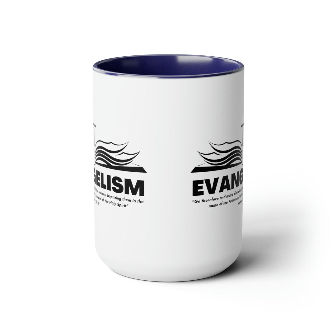 Accent Ceramic Coffee Mug 15oz - Evangelism - Go Therefore And Make Disciples