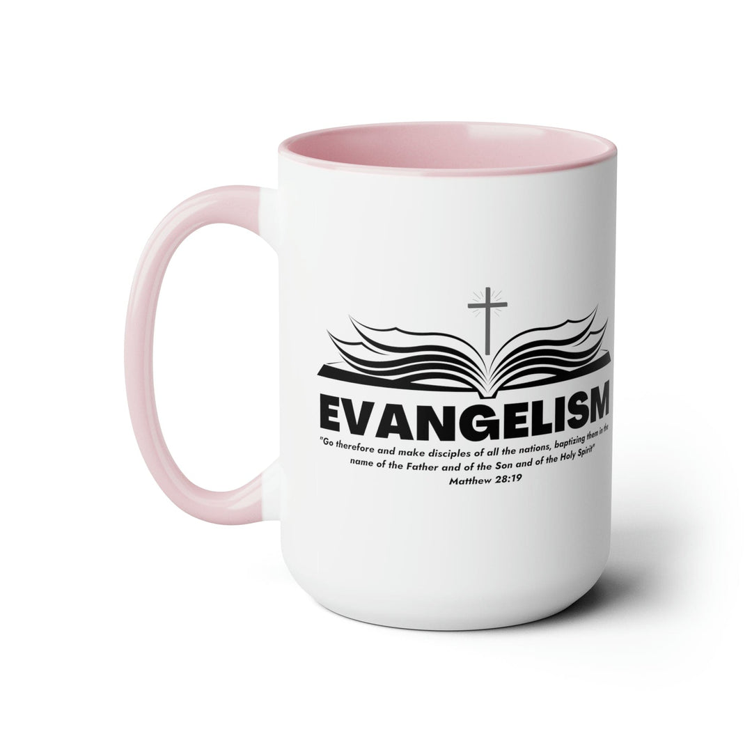 Accent Ceramic Coffee Mug 15oz - Evangelism - Go Therefore And Make Disciples