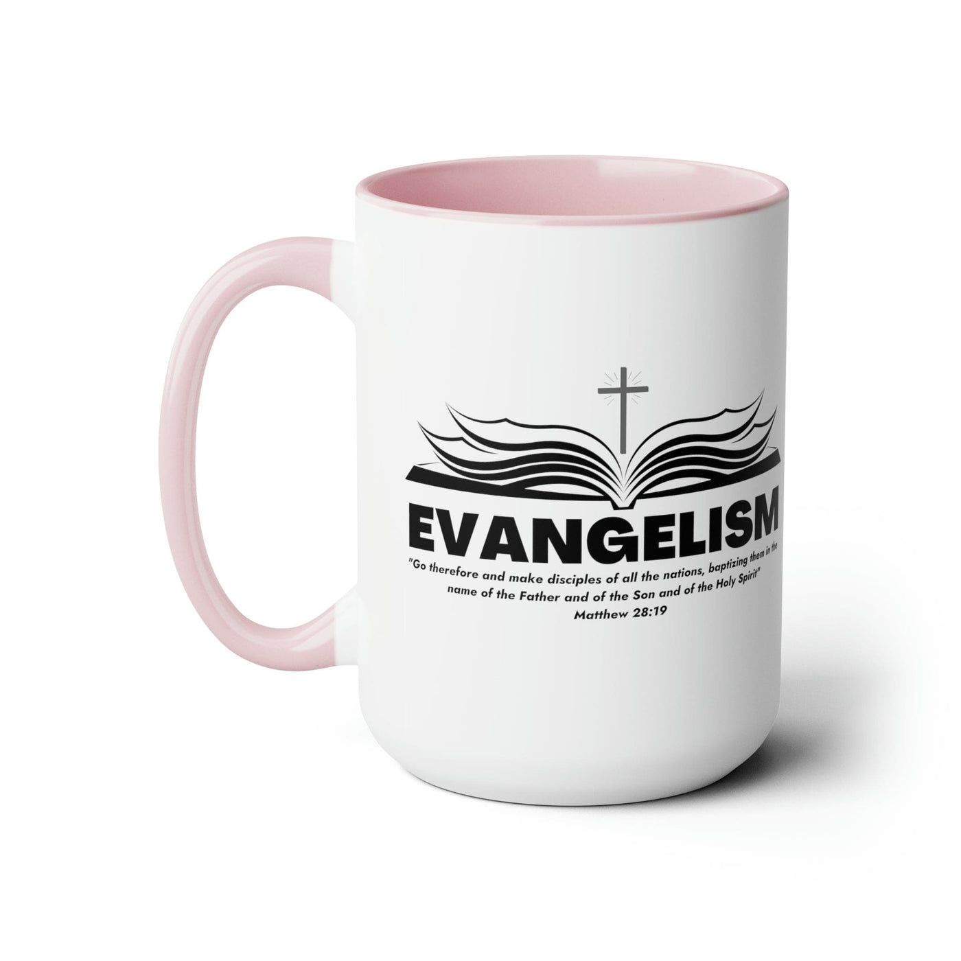 Accent Ceramic Coffee Mug 15oz - Evangelism - Go Therefore And Make Disciples -