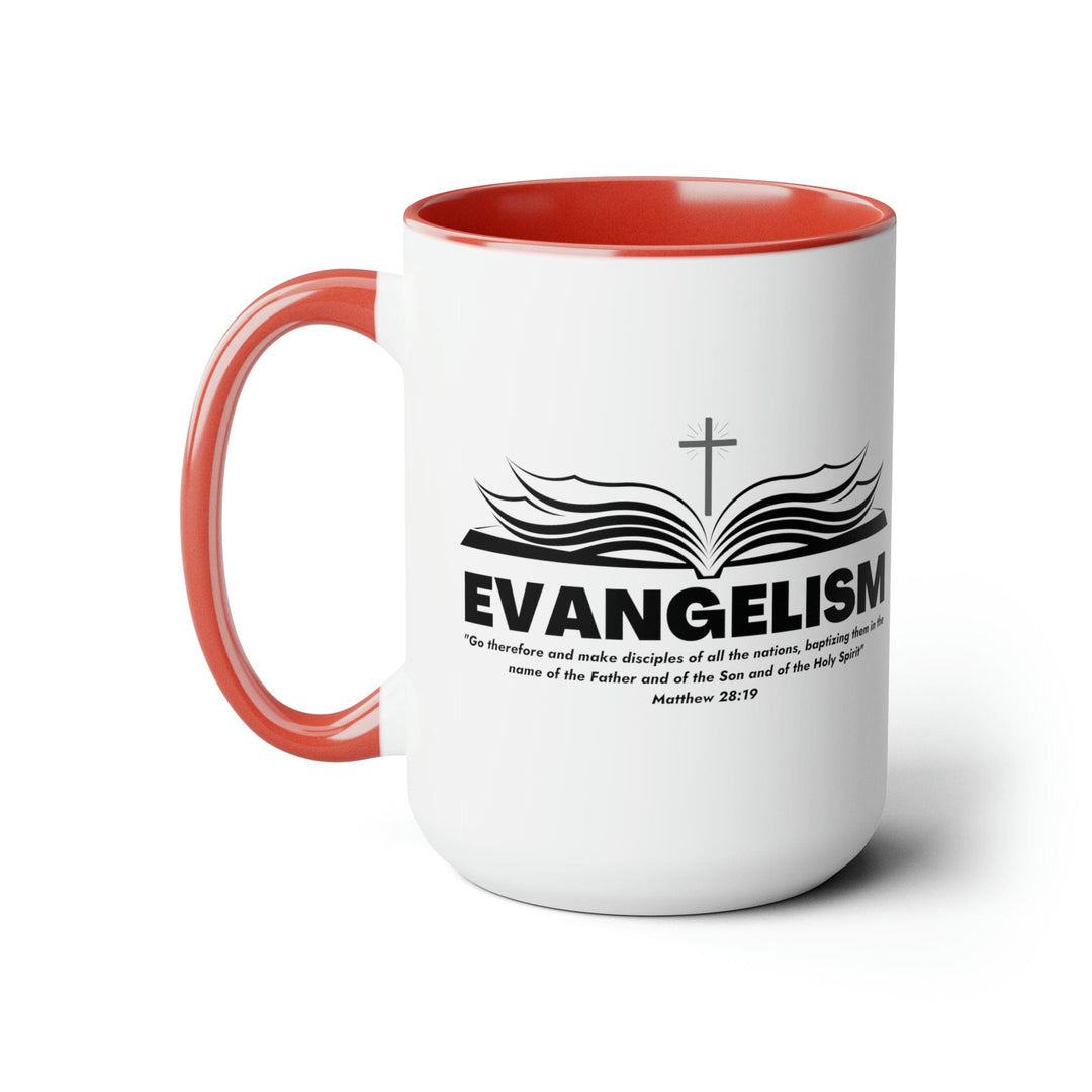 Accent Ceramic Coffee Mug 15oz - Evangelism - Go Therefore And Make Disciples