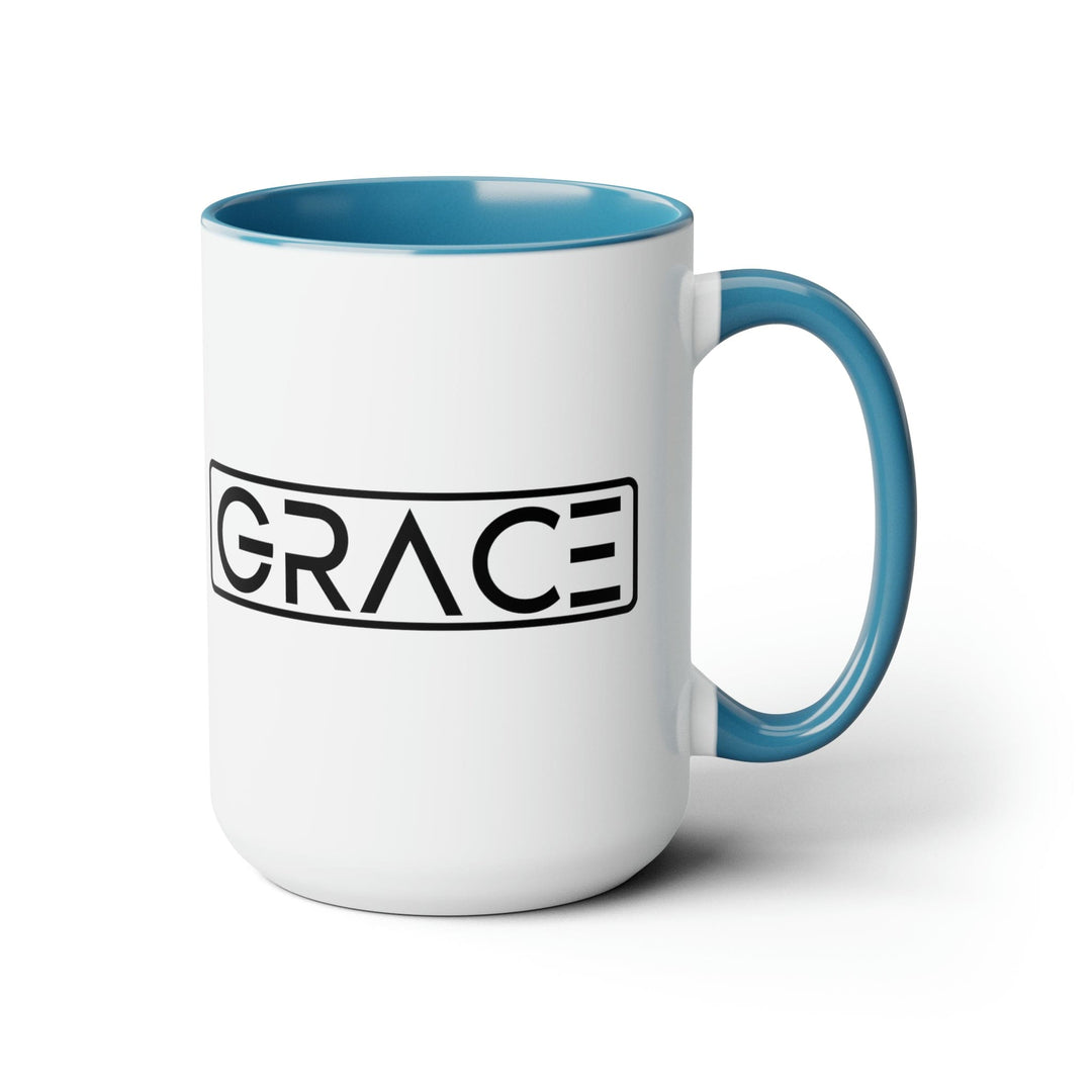 Accent Ceramic Coffee Mug 15oz - Grace Christian Black Illustration