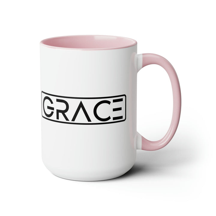 Accent Ceramic Coffee Mug 15oz - Grace Christian Black Illustration