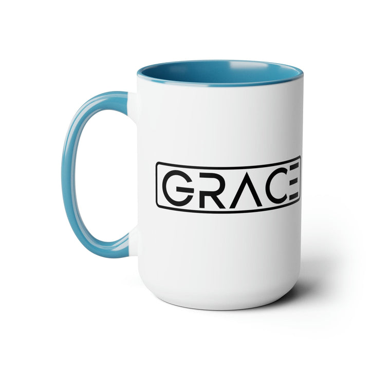 Accent Ceramic Coffee Mug 15oz - Grace Christian Black Illustration