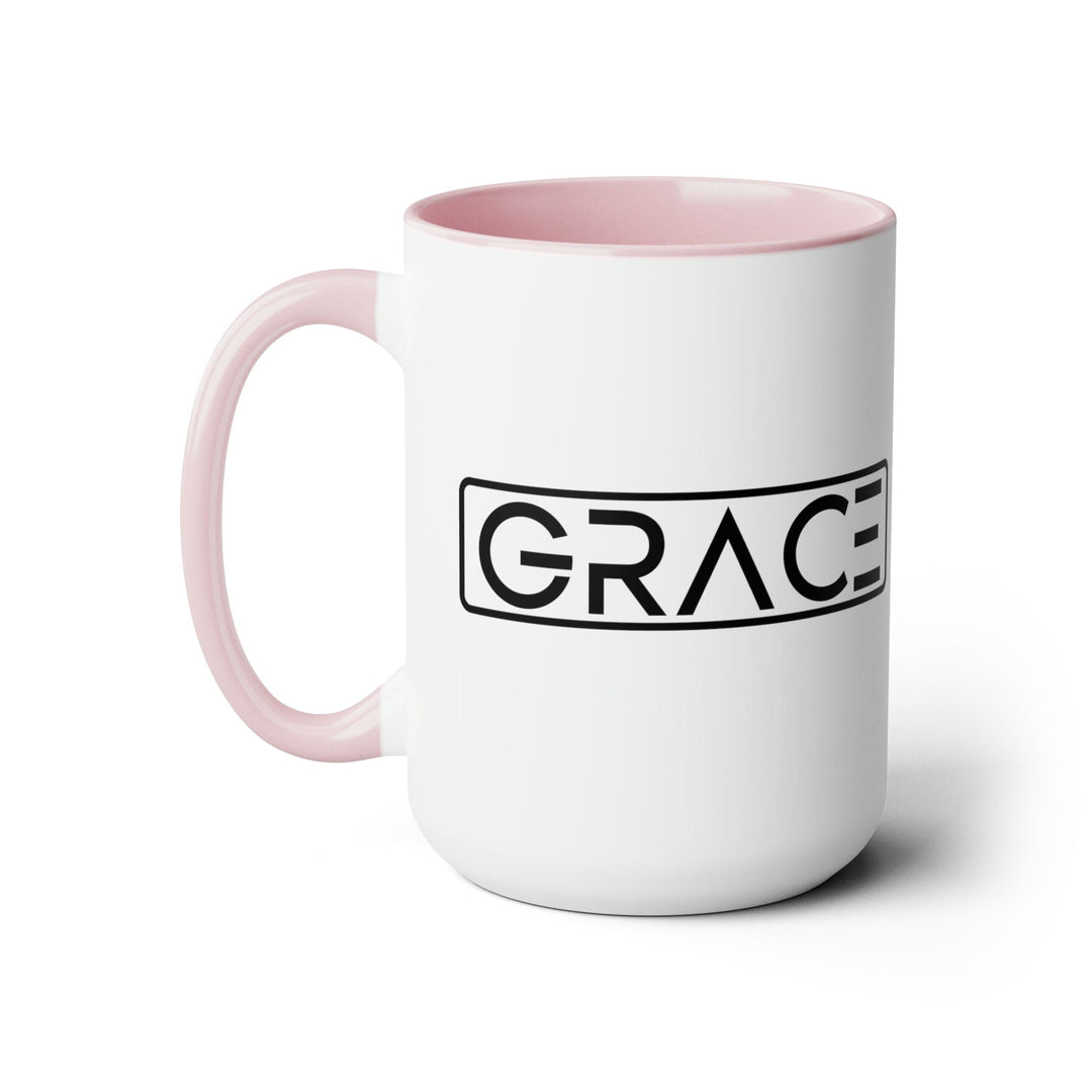 Accent Ceramic Coffee Mug 15oz - Grace Christian Black Illustration