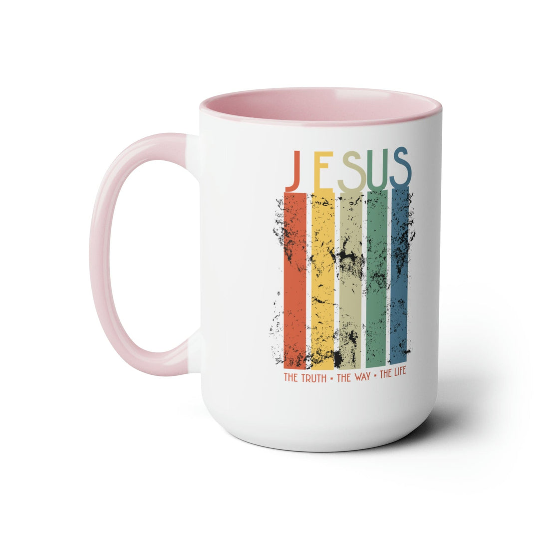 Accent Ceramic Coffee Mug 15oz - Jesus the Truth the Way the Life Christian