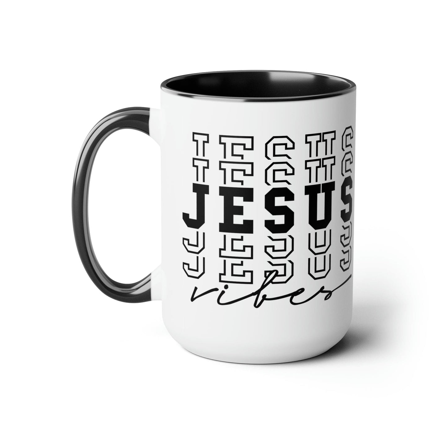 Accent Ceramic Coffee Mug 15oz - Jesus Vibes - Mug