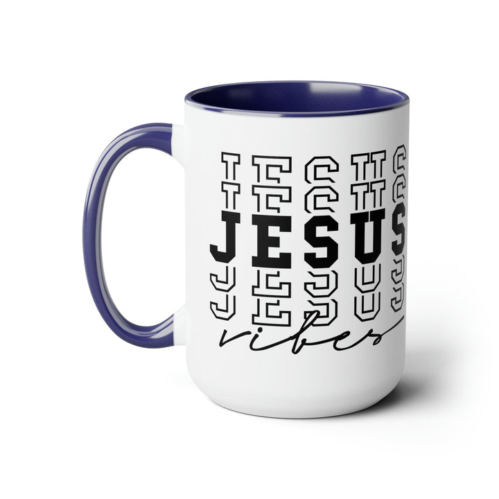 Accent Ceramic Coffee Mug 15oz - Jesus Vibes - Decorative | Ceramic Mugs | 15oz