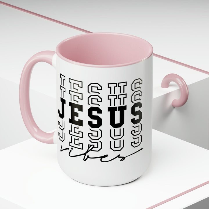 Accent Ceramic Coffee Mug 15oz - Jesus Vibes - Decorative | Ceramic Mugs | 15oz