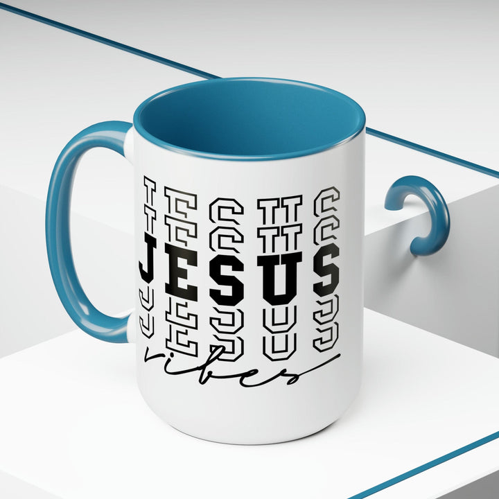 Accent Ceramic Coffee Mug 15oz - Jesus Vibes - Decorative | Ceramic Mugs | 15oz