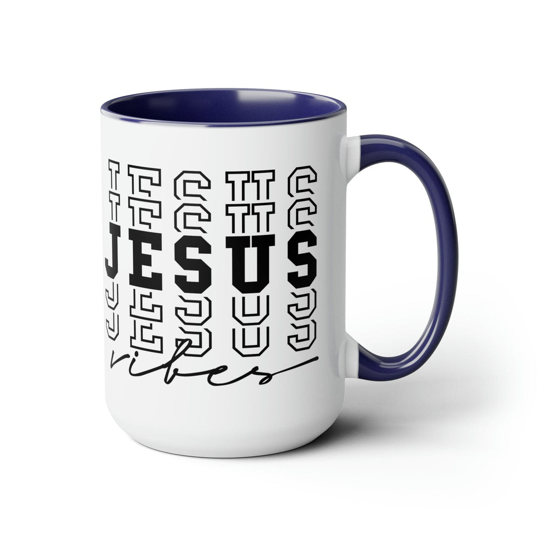 Accent Ceramic Coffee Mug 15oz - Jesus Vibes - Decorative | Ceramic Mugs | 15oz