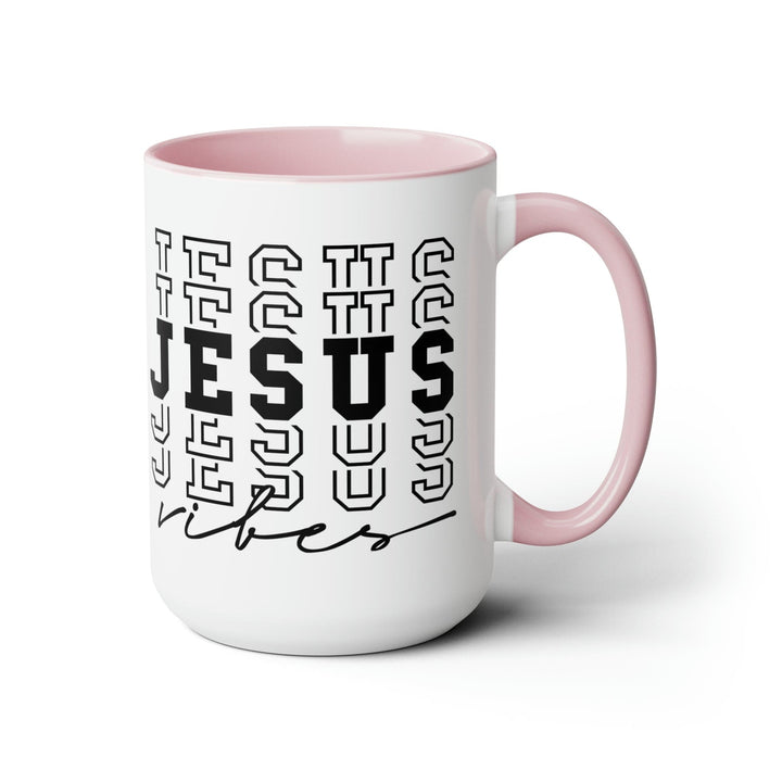 Accent Ceramic Coffee Mug 15oz - Jesus Vibes - Decorative | Ceramic Mugs | 15oz